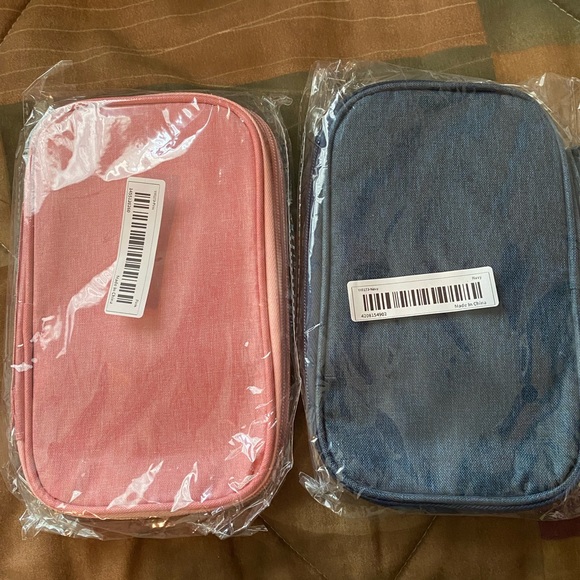 🌺 Travel school make-up electronic bag. Navy - Picture 2 of 8